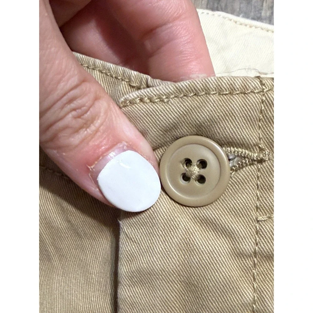 GAP Kids Pants Youth Boys Size 12 Brown Khaki Pants Adjustable Waist Inside